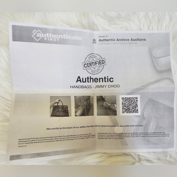 JIMMY CHOO Rosalie Grainy Calfskin Leather Satchel Bag - Picture 16 of 17